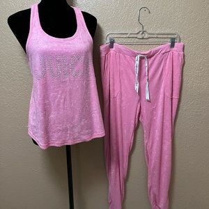 NWT Juicy Couture woman’s sleepwear set palace pink size XL